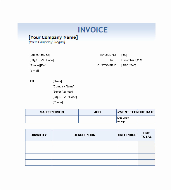 Invoice Template Word Download Free Best Of Invoice for Services Template and Free Download to Use