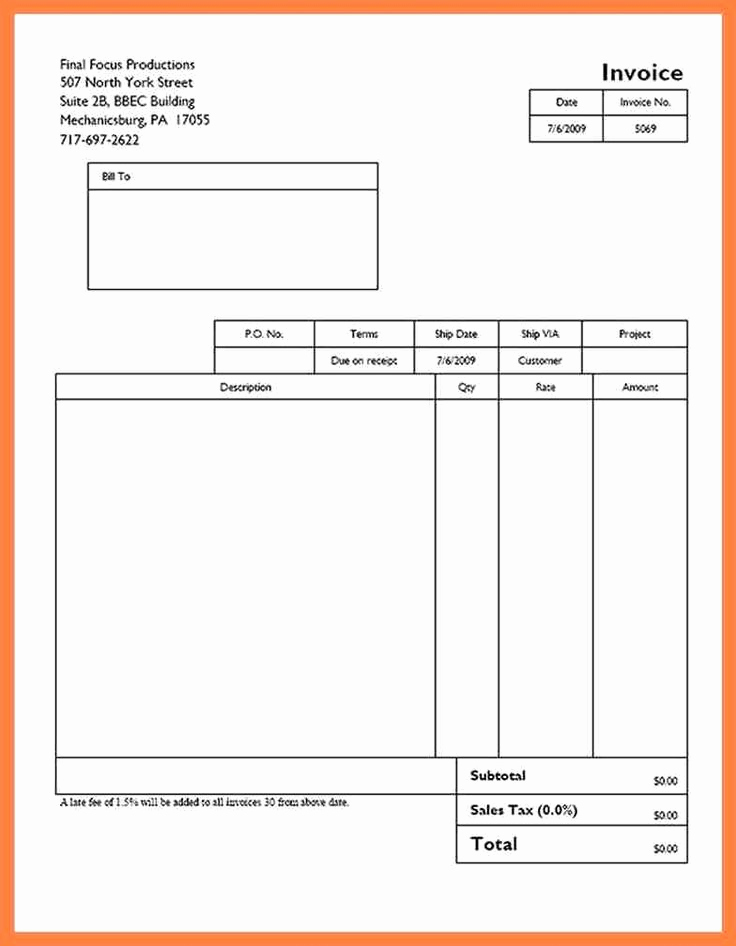 Invoice Template Word Download Free Inspirational 8 Quickbooks Invoice Templates Free Appointmentletters