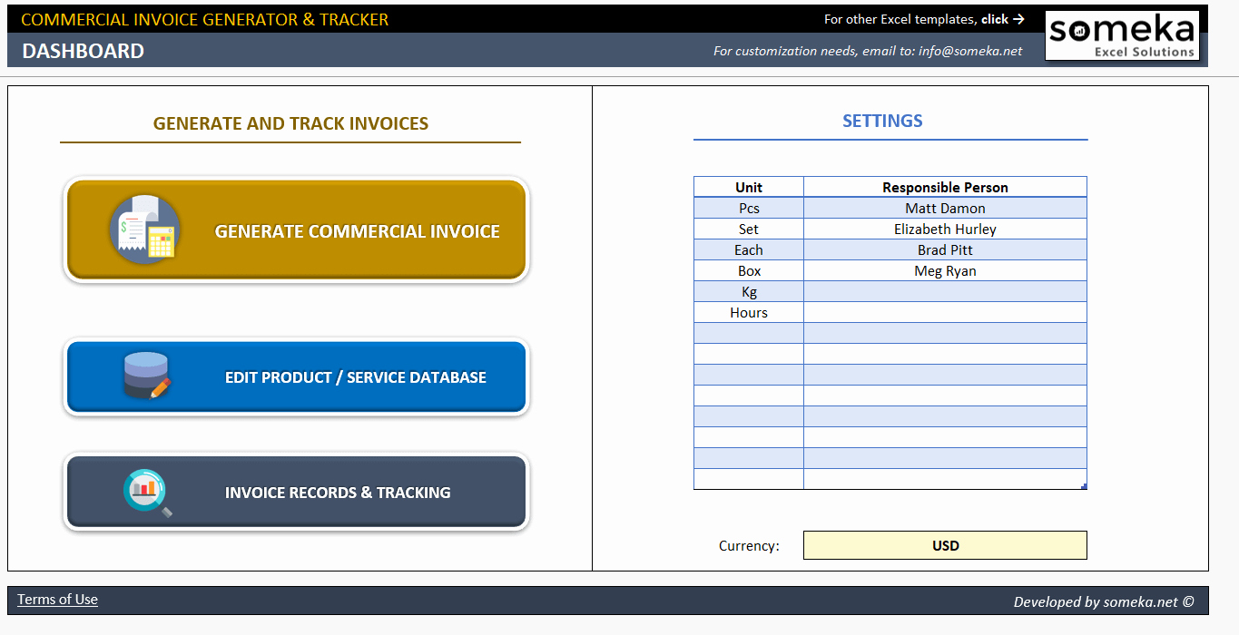 Invoice Tracking Template Excel Best Of Mercial Invoice Template Excel Invoice Generator