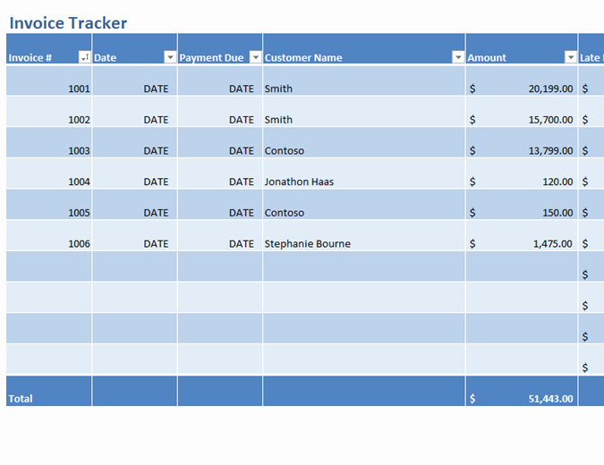 Invoice Tracking Template Excel Lovely Invoices Tracker