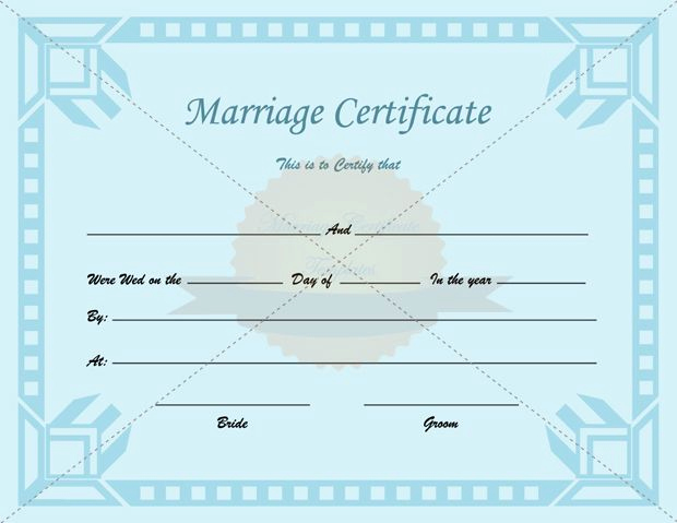 Islamic Marriage Certificate Template Elegant Certificate Of Marriage Printable Template