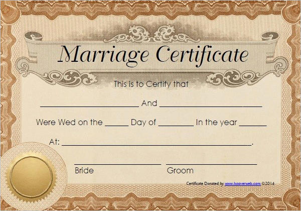 Islamic Marriage Certificate Template Fresh 42 Free Marriage Certificate Templates Word Pdf Doc