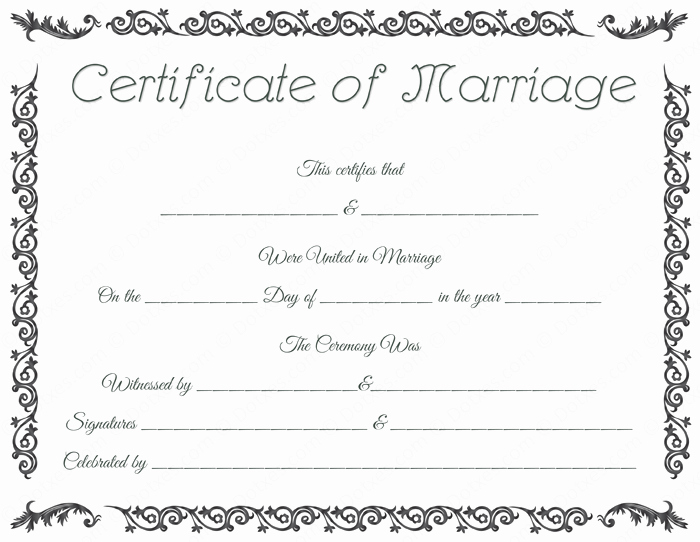 Islamic Marriage Certificate Template Luxury Printable Marriage Certificate Template Dotxes