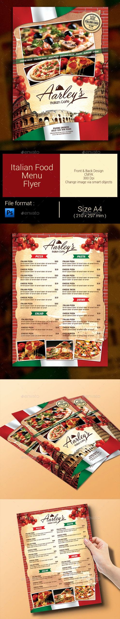 Italian Restaurant Menu Template Beautiful Pin by Best Graphic Design On Best Food Menu Templates