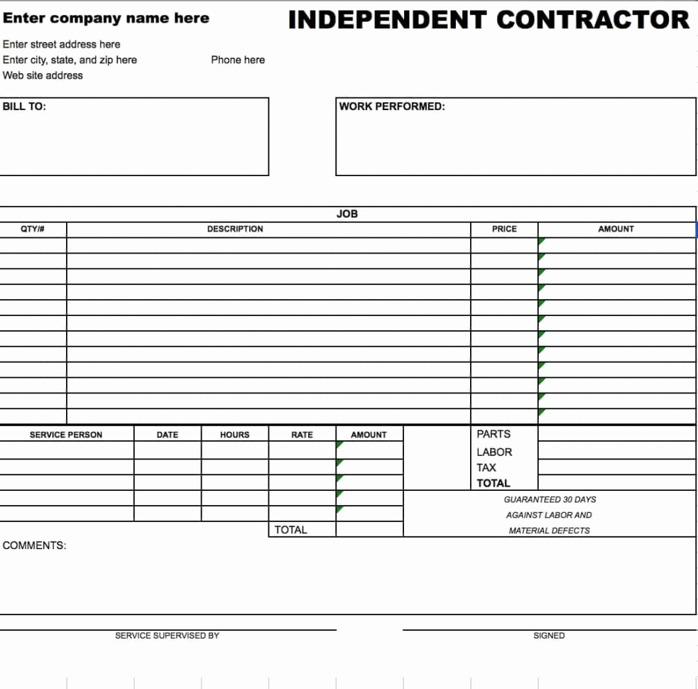 Labor Invoice Template Excel Fresh General Labor Invoice Expense Spreadshee General Labor