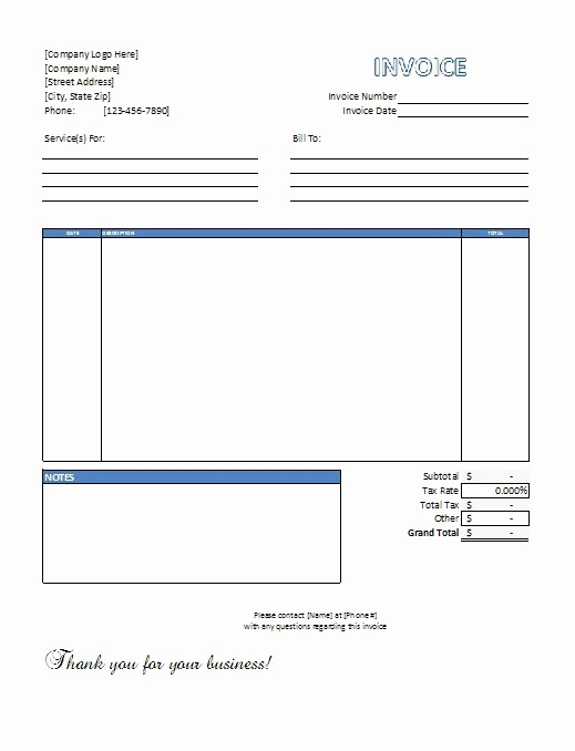 Labor Invoice Template Word Awesome Labor Invoice Template Free
