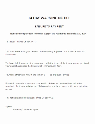 Late Rent Notice Template New 10 Best Late Rent Notice to Tenant Templates Pdf Psd