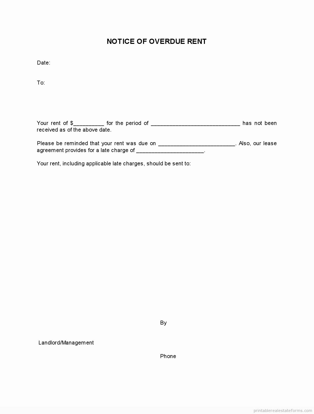 Late Rent Notice Template Unique Free Printable Late Rent Notice Template Pdf &amp; Word