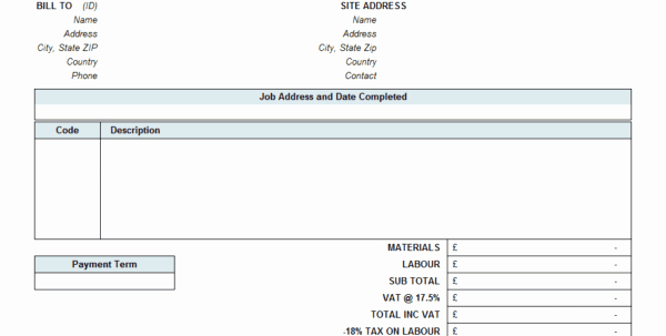 Lawn Care Invoice Template New Lawn Care Invoice Template Spreadsheet Templates for