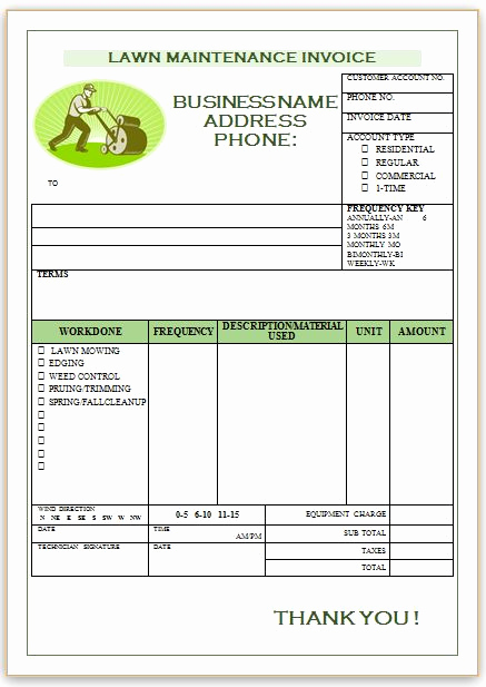 Lawn Care Invoice Template Pdf Awesome 10 Free Landscaping Invoice Templates [professional