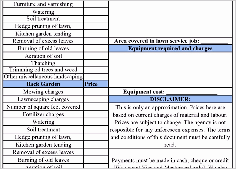 Lawn Care Invoice Template Pdf Elegant 15 Expense Invoice Template Excel Sampletemplatez