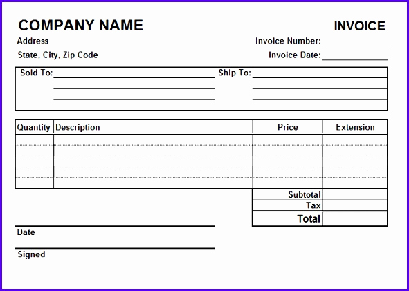 Lawn Service Invoice Template Excel Lovely 11 Receipt Template Excel Free Exceltemplates