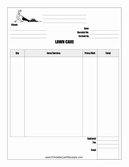 Lawn Service Invoice Template Unique This Lawn Care is Designed to Be Used by A Lawn Care