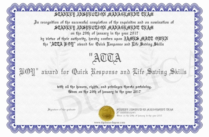 Life Saving Award Certificate Template Beautiful Life Saving Award Certificate Template 7 Best Templates