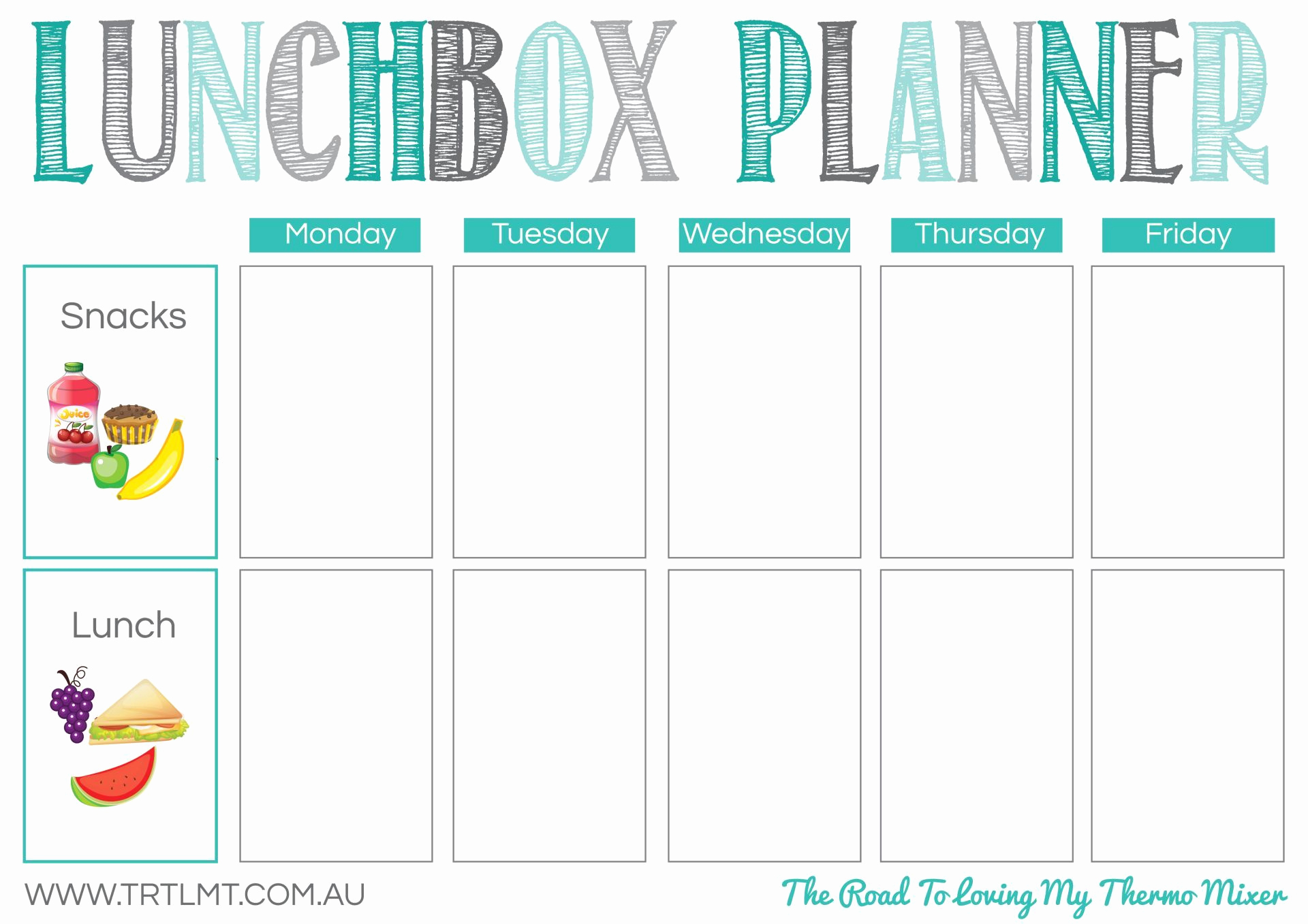 Lunch Menu Template Free Awesome Printables