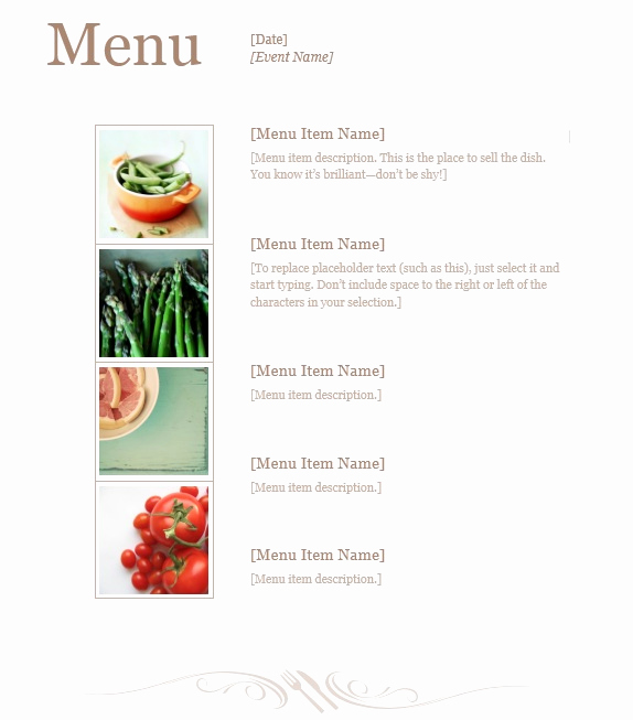 Lunch Menu Template Free Luxury 13 Free Sample Lunch Menu Templates Printable Samples