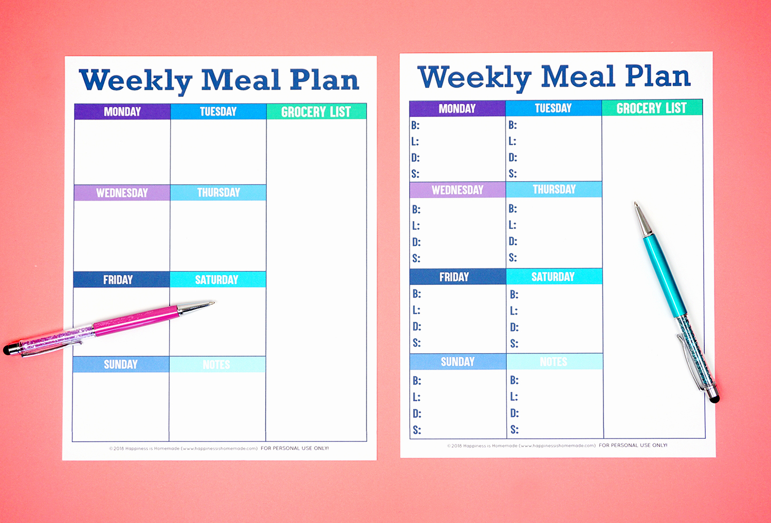 Lunch Menu Template Free Unique Printable Weekly Meal Planner Template Happiness is Homemade