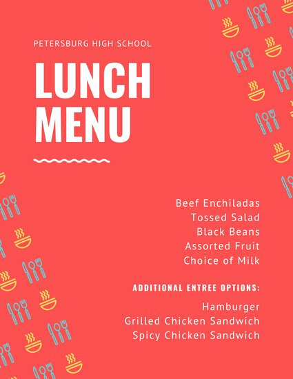 Lunch Menu Template Word Best Of Customize 84 Lunch Menu Templates Online Canva