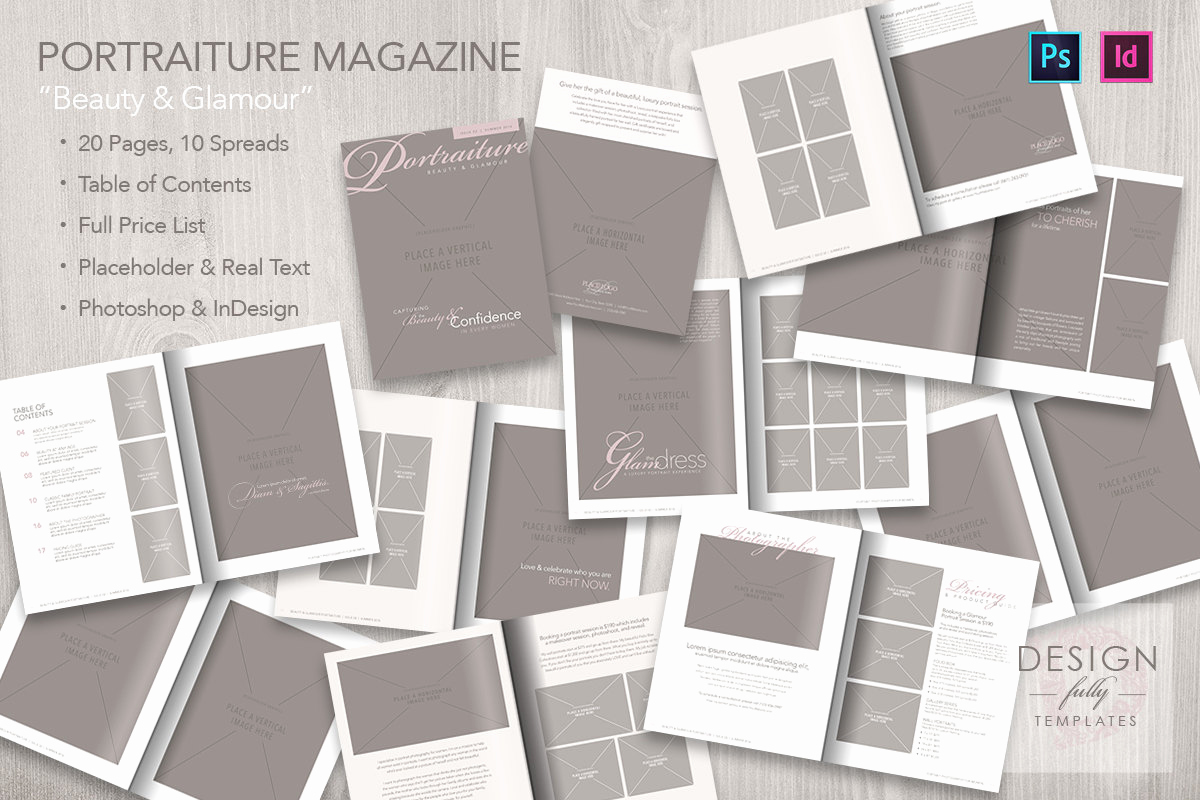 Magazine Subscription Gift Certificate Template Beautiful Portraiture Magazine Template Psd Cs6up and Idcs4up