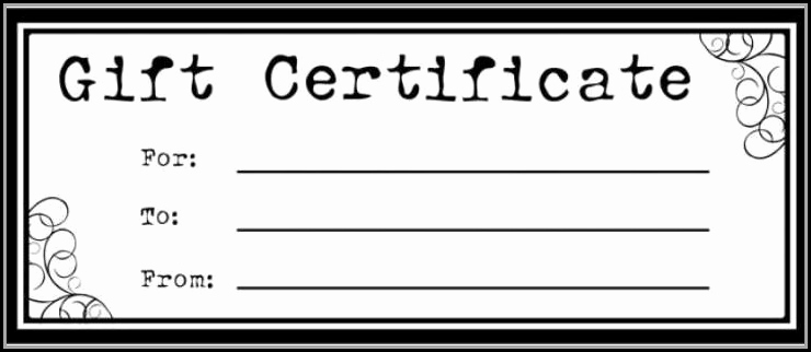 Magazine Subscription Gift Certificate Template Elegant Blank Gift Certificate Template Free Printable Template