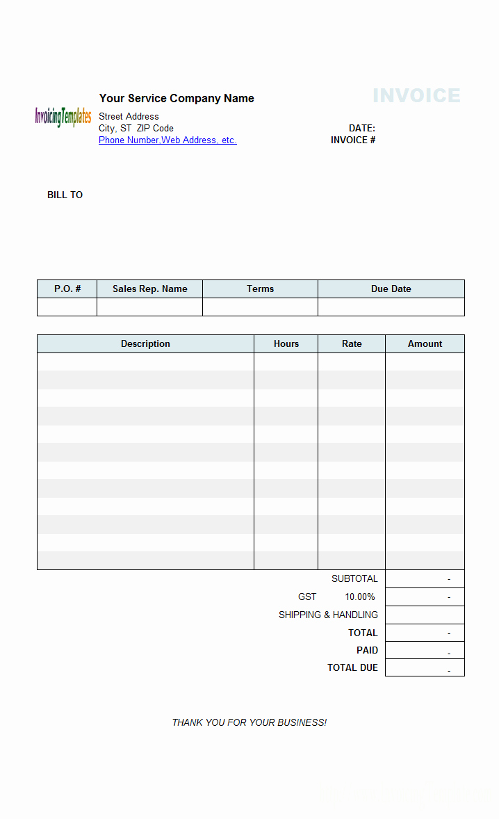 Makeup Artist Invoice Template New Invoice Template Hours Worked