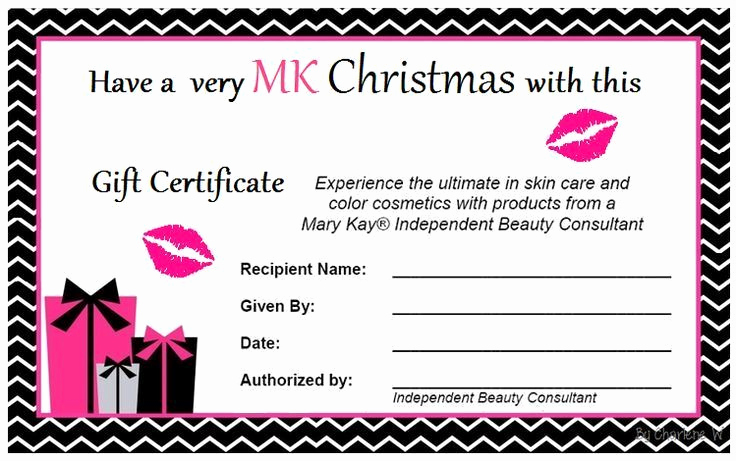 Makeup Gift Certificate Template Awesome Mary Kay Christmas and Christmas Ts On Pinterest