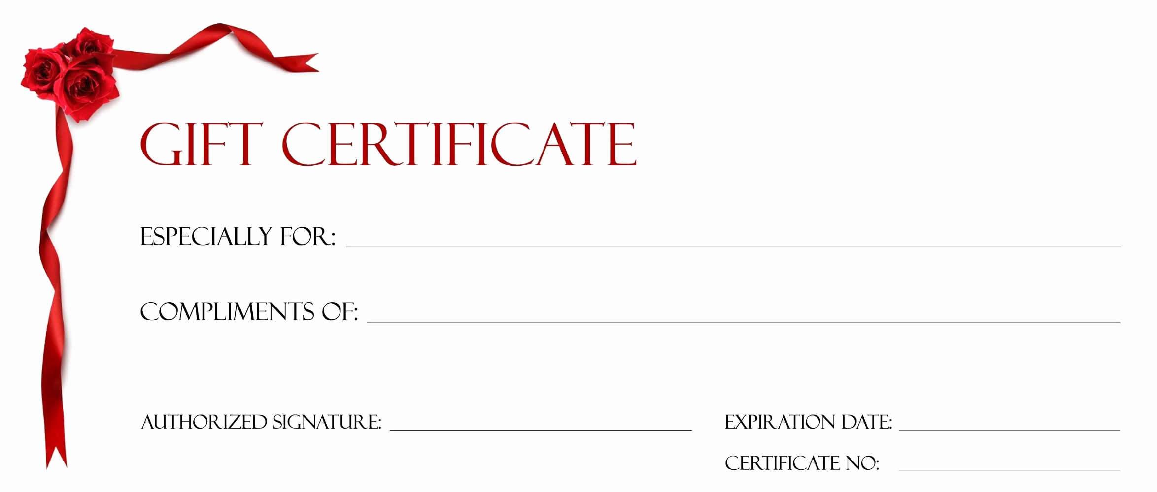 Makeup Gift Certificate Template Beautiful Gift Certificate Blank