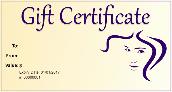Makeup Gift Certificate Template New Gift Certificate Template – 34 Free Word Outlook Pdf