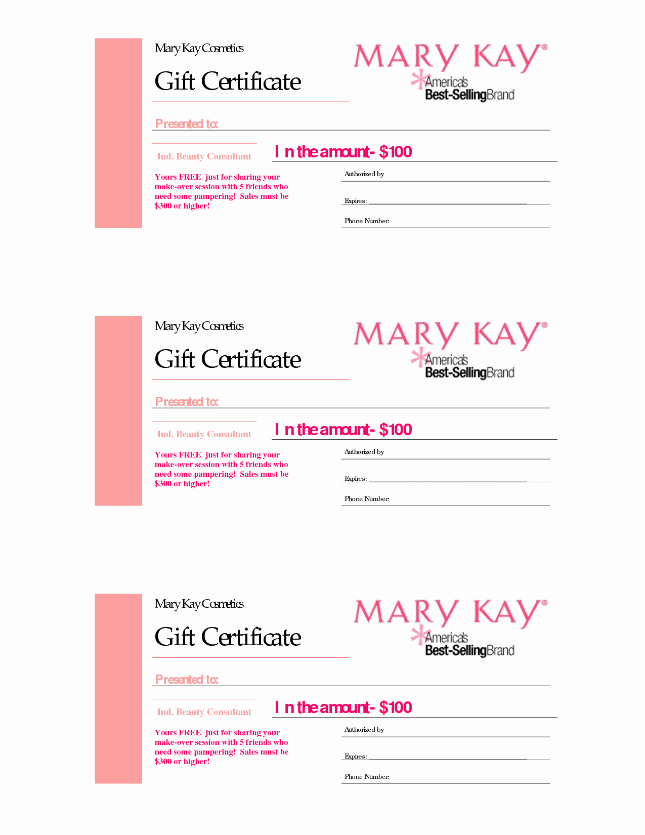 Makeup Gift Certificate Template Unique Gift Certificates