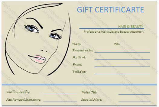 Makeup Gift Certificate Template Unique Permalink to the Simple Beauty Spa Gift Certificate