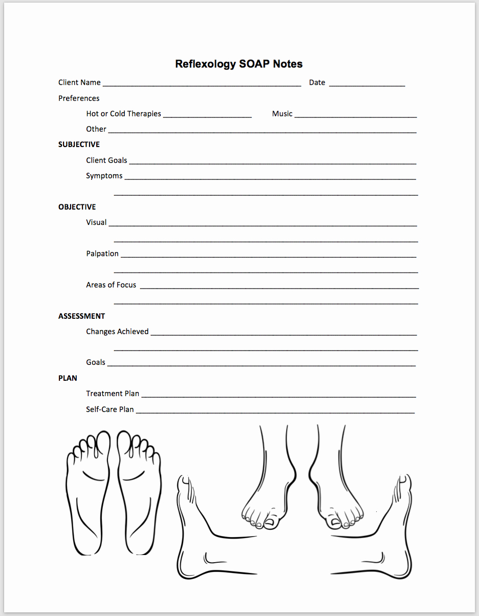 Massage therapy soap Note Template Best Of Free forms My Massage World