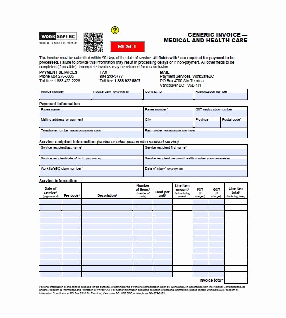 Medical Billing Invoice Template Elegant Doctor Invoice Templates