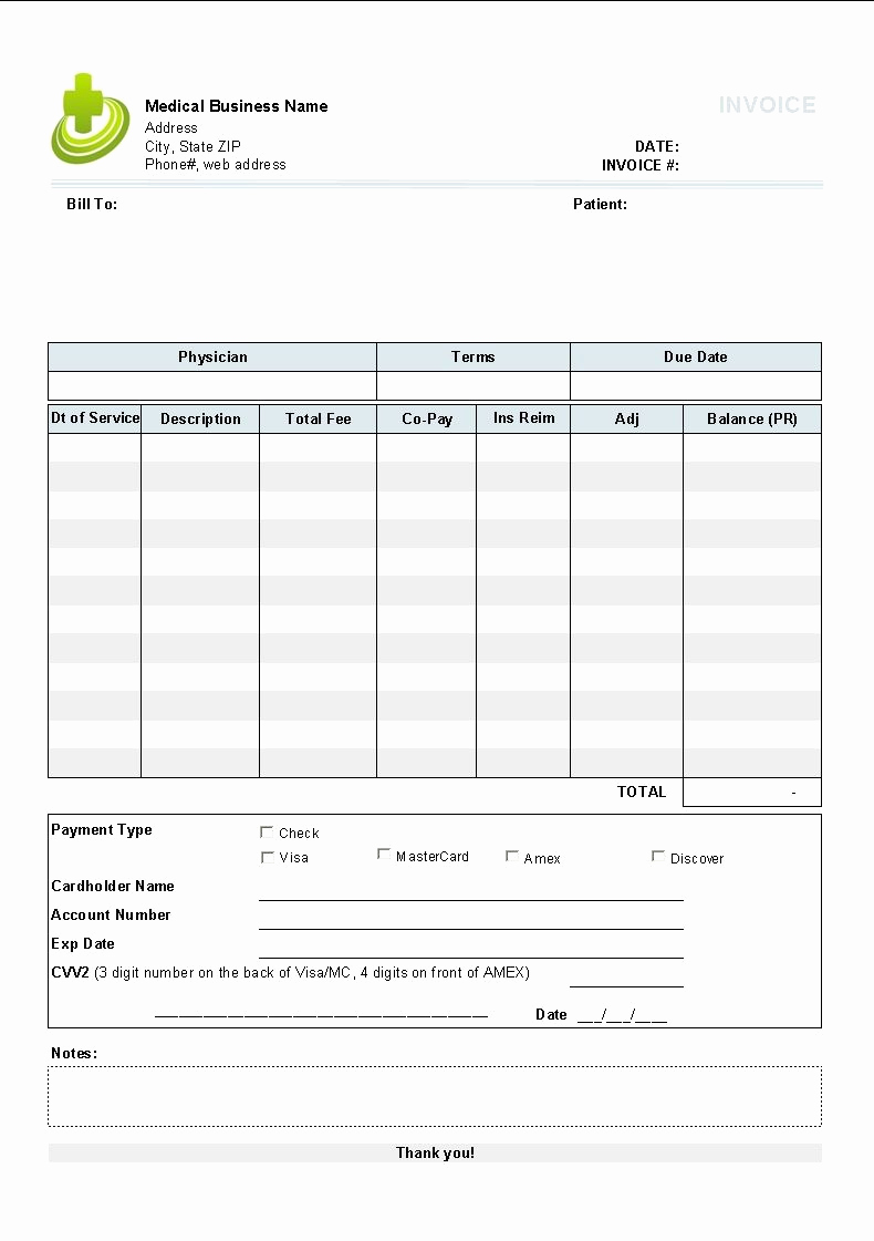 Medical Billing Invoice Template Inspirational Medical Invoice Template 110 Free Sample Medical