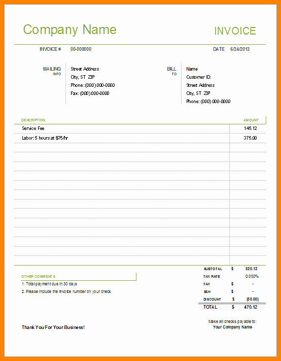 Medical Billing Invoice Template Lovely 11 Simple Billing Statement Template