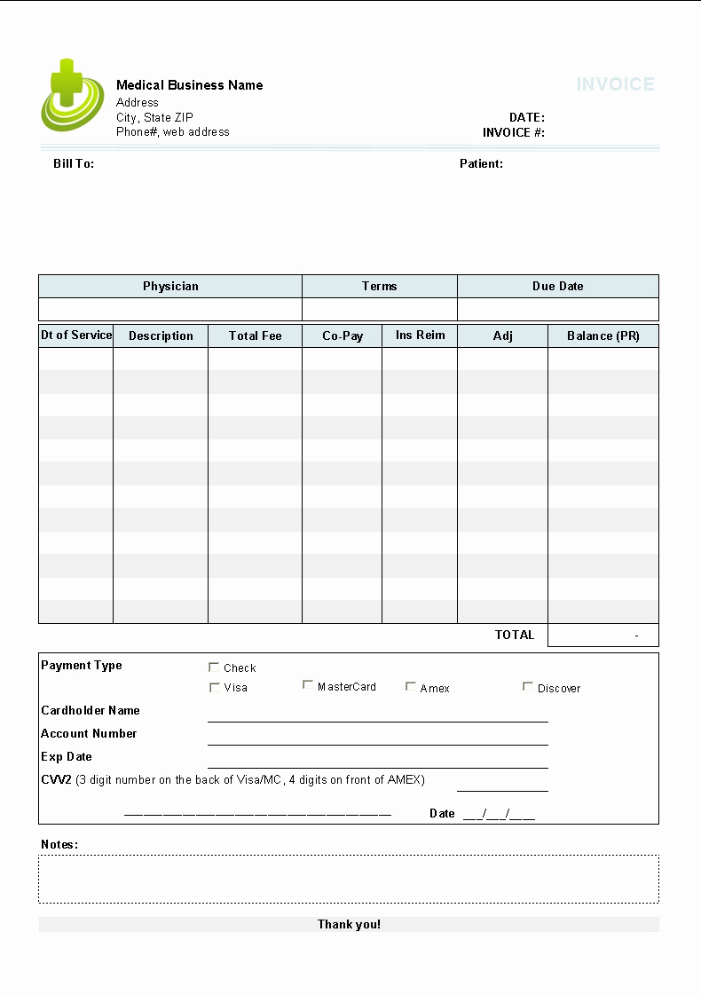 Medical Billing Invoice Template Lovely Medical Invoice Template Invoice Manager for Excel