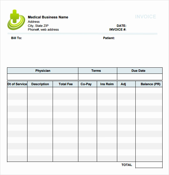 Medical Billing Invoice Template New Free 10 Medical Invoice Templates In Google Docs
