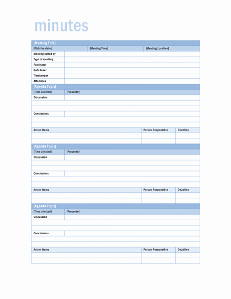 Meeting Notes Template Word Elegant 70 Free Schedule &amp; Planner Templates [ Word Excel