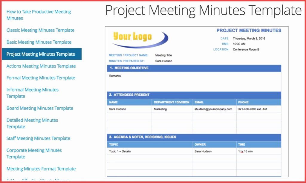 Meeting Notes Template Word Elegant How Minutes Meeting Can Help You Improve Free