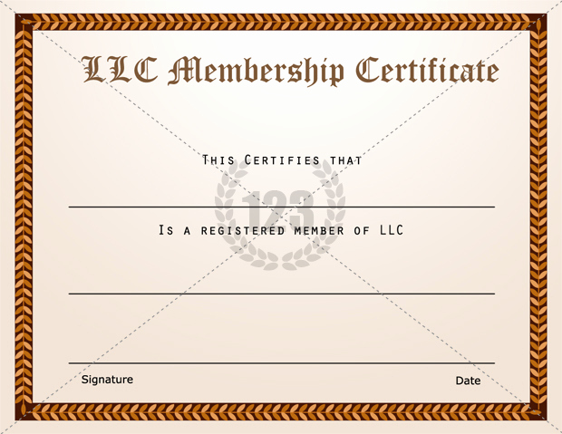 Membership Certificate Llc Template Elegant Llc Membership Certificate Template