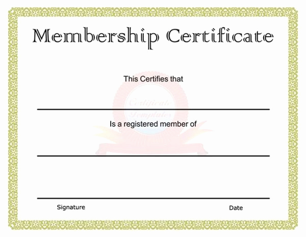 Membership Certificate Llc Template Inspirational 99 Free Printable Certificate Template Examples In Pdf