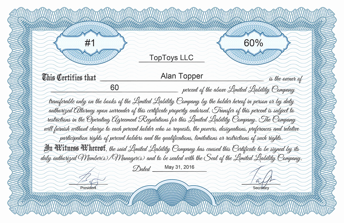 Membership Certificate Llc Template Inspirational Llc Membership Certificate Template Free