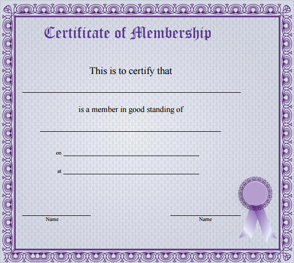 Membership Certificate Llc Template Luxury Free 14 Membership Certificate Templates In Samples