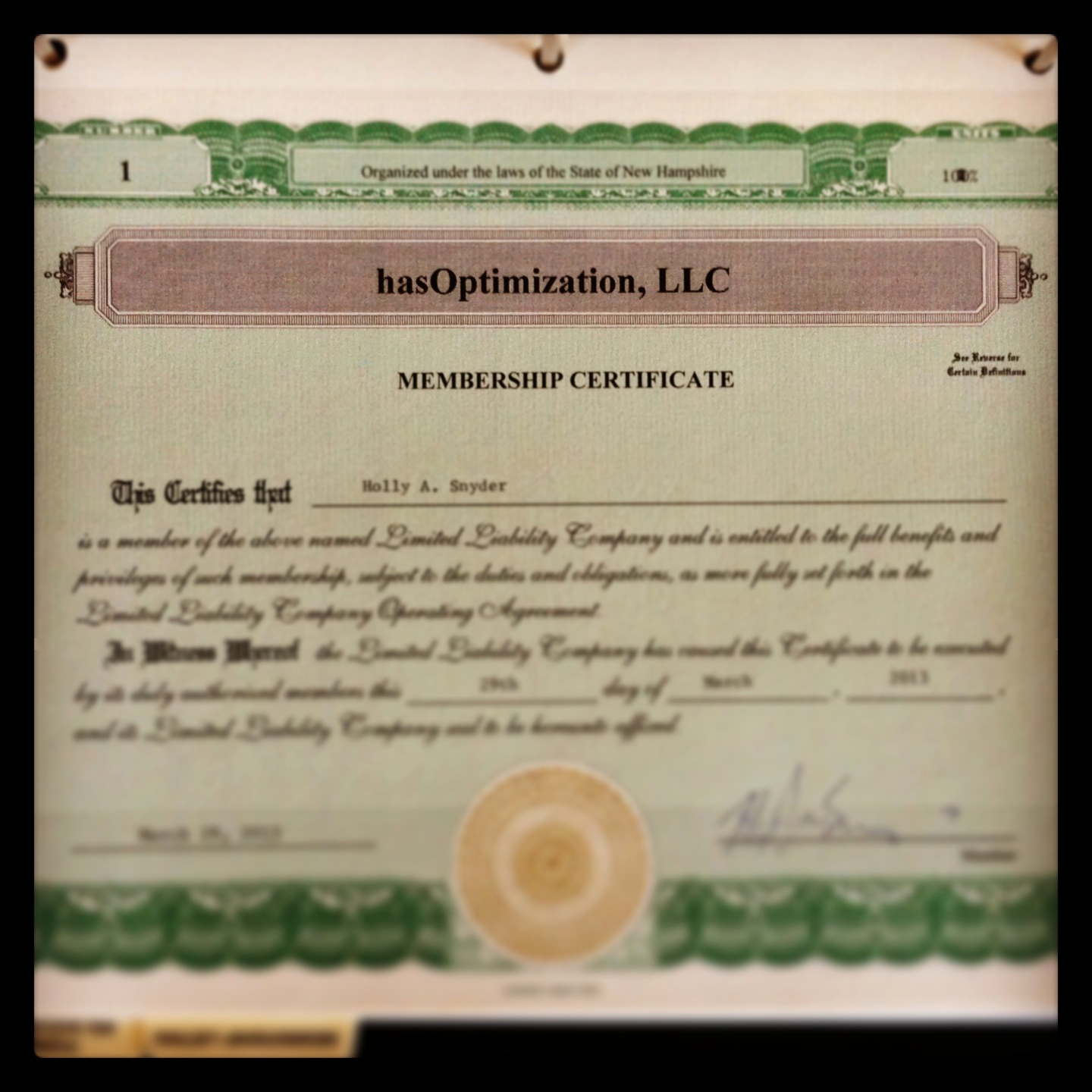 Membership Certificate Llc Template Unique Announcing Hasoptimization Llc A Digital Marketing Pany