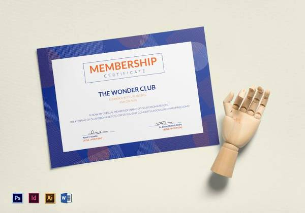 Membership Certificate Llc Template Unique Free 14 Membership Certificate Templates In Samples