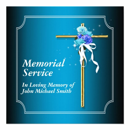 Memorial Service Announcement Template Free Beautiful Memorial Service Invitation Announcement Memory 5 25