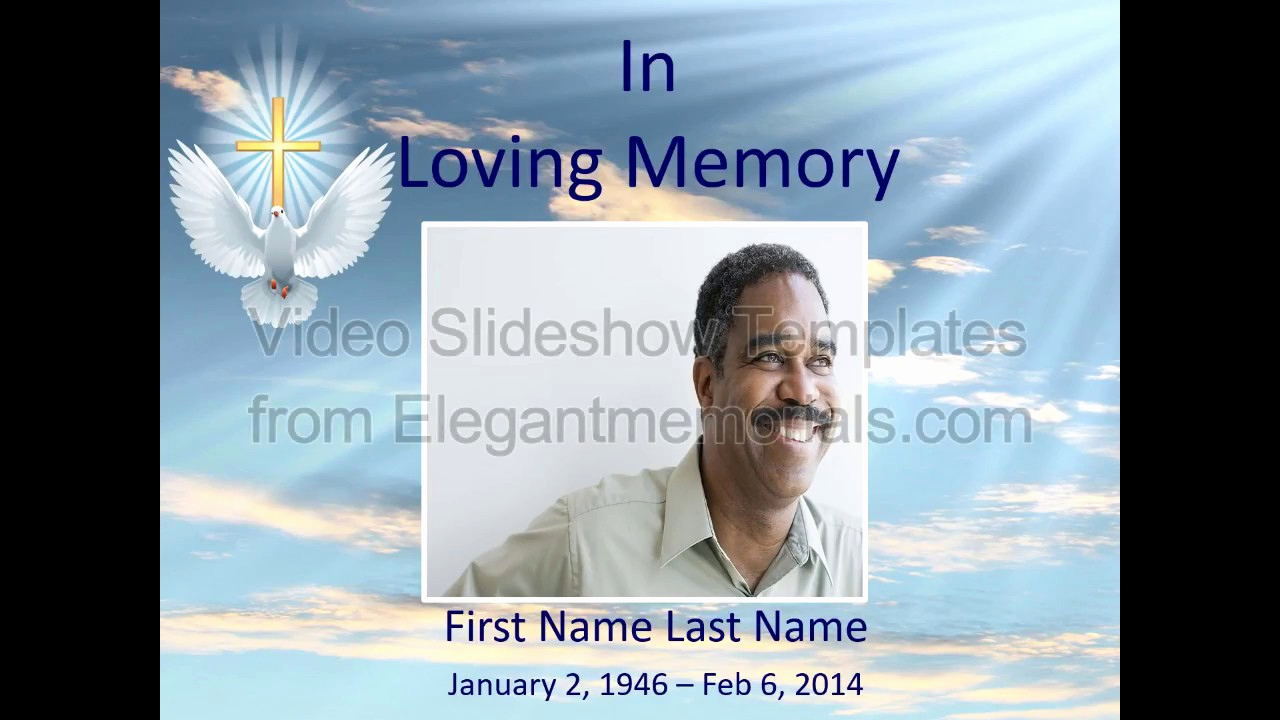 Memorial Slideshow Template Powerpoint Unique Memorial Slideshow Template Sample