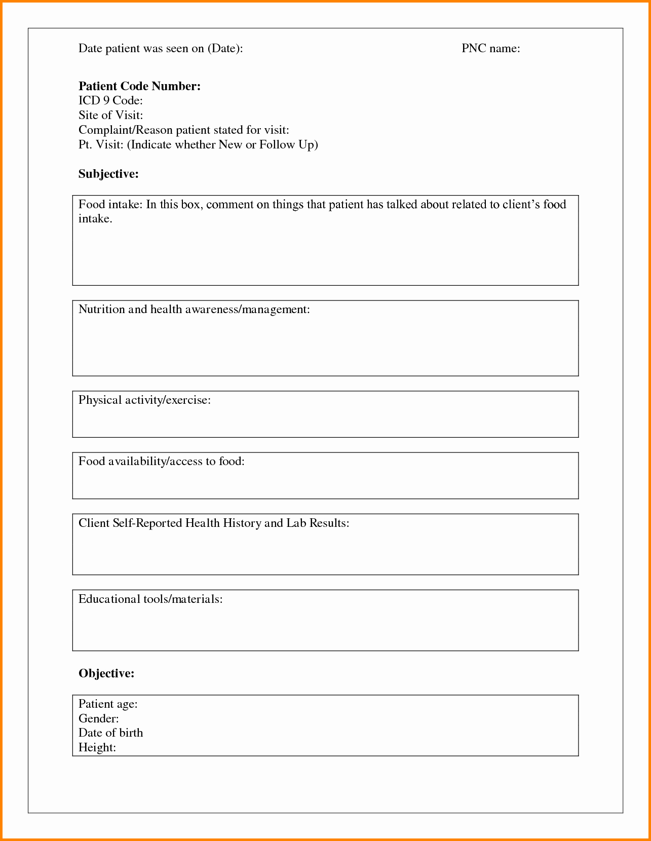 Mental Health soap Note Template Fresh soap Note Template Mental Health