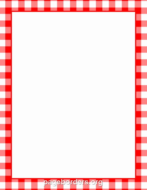 Menu Board Template Powerpoint Awesome Printable Menu Border with A Red and White Gingham Pattern