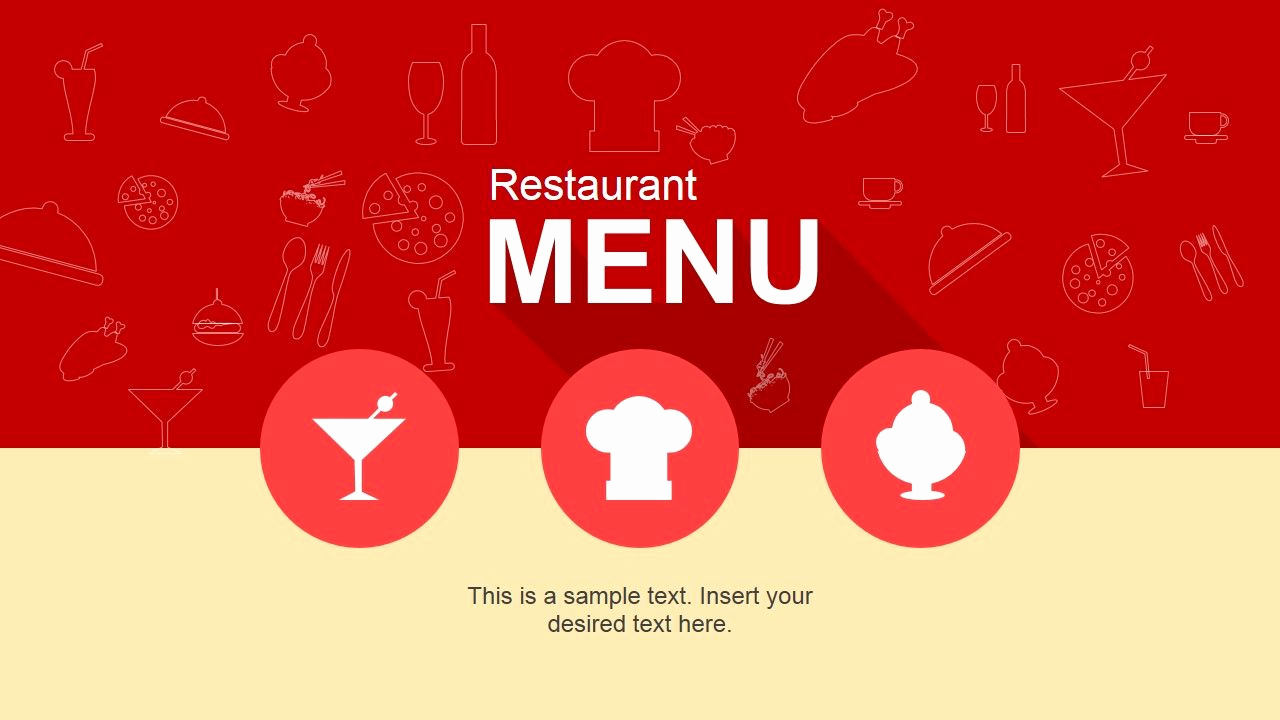 Menu Board Template Powerpoint Luxury Cool Restaurant Menu Powerpoint Template