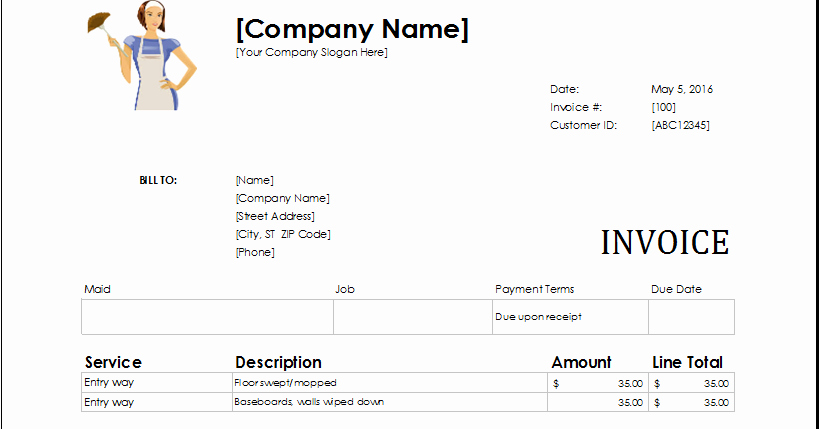 Microsoft Access Invoice Template Beautiful Download Ms Excel Service Invoice Templates Excel Template